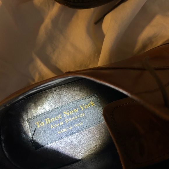 Too Boot New York Adam Derrick Brown Leather Cap Toe Dress Shoe Size 9.5 main image 4